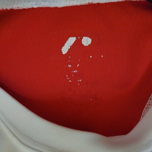 Wisconsin Mens White and Red Polyester Shirt - Picture 4 of 4